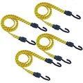 Gizmo 24 in. Yellow Bungee Cord; Pack of 4 GI565901